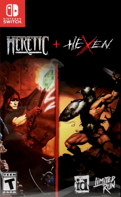 Heretic + Hexen box art