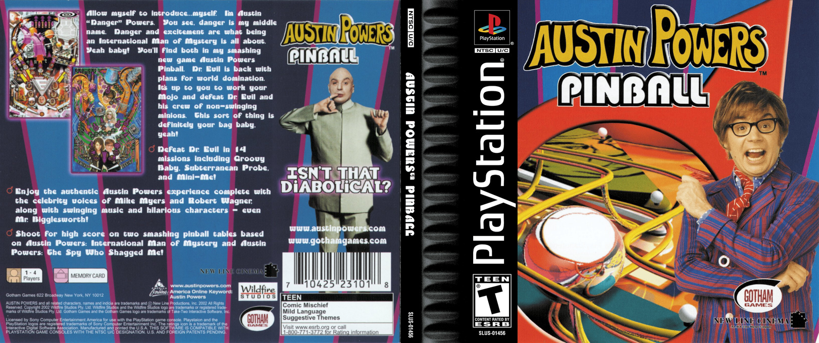 Austin Powers Pinball — box-texture (US)