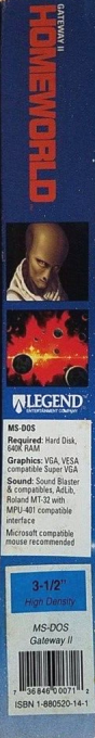 Gateway 2 - Homeworld — box-2D-side (US)