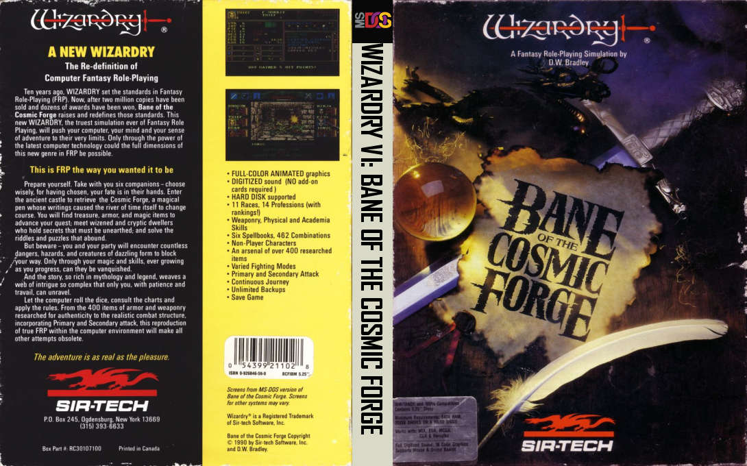 Wizardry - Bane of the Cosmic Forge — box-texture (US)