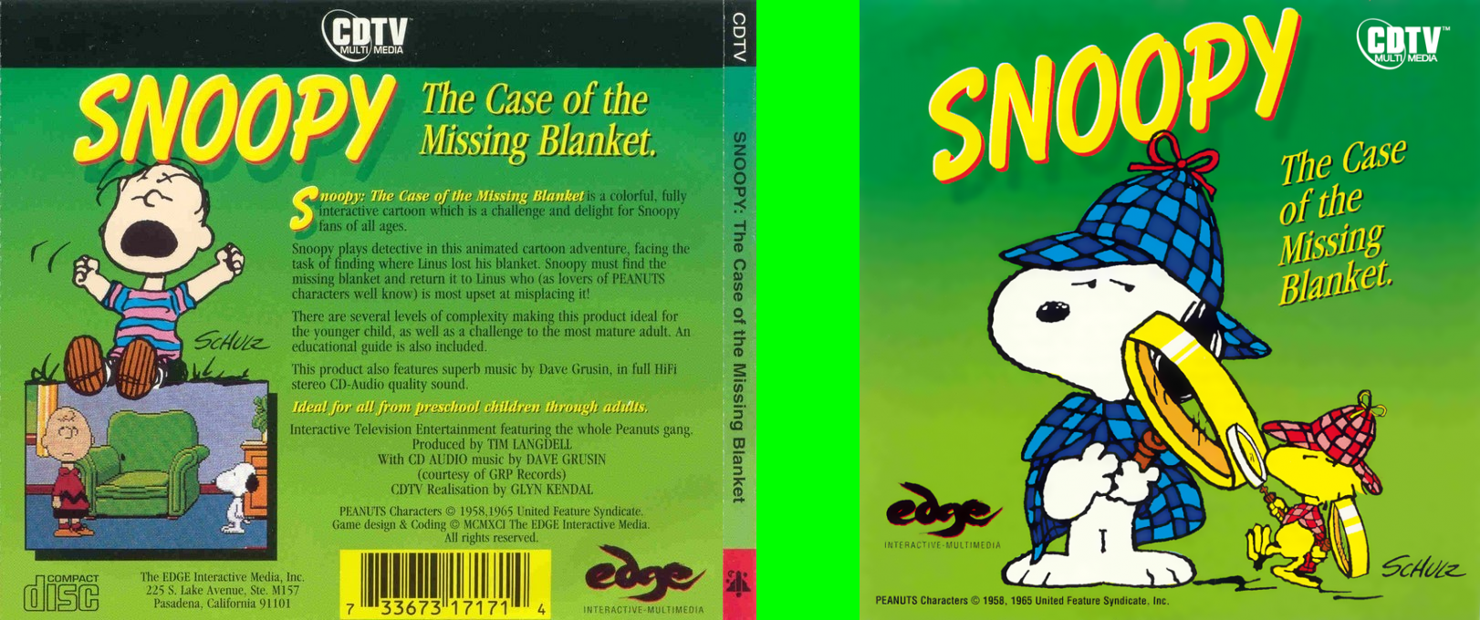 Snoopy - The Case of the Missing Blanket — box-texture (WOR)