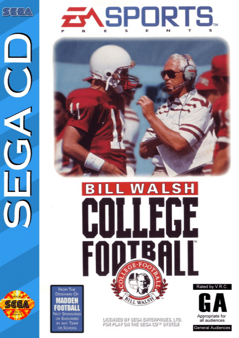 Bill Walsh College Football box art