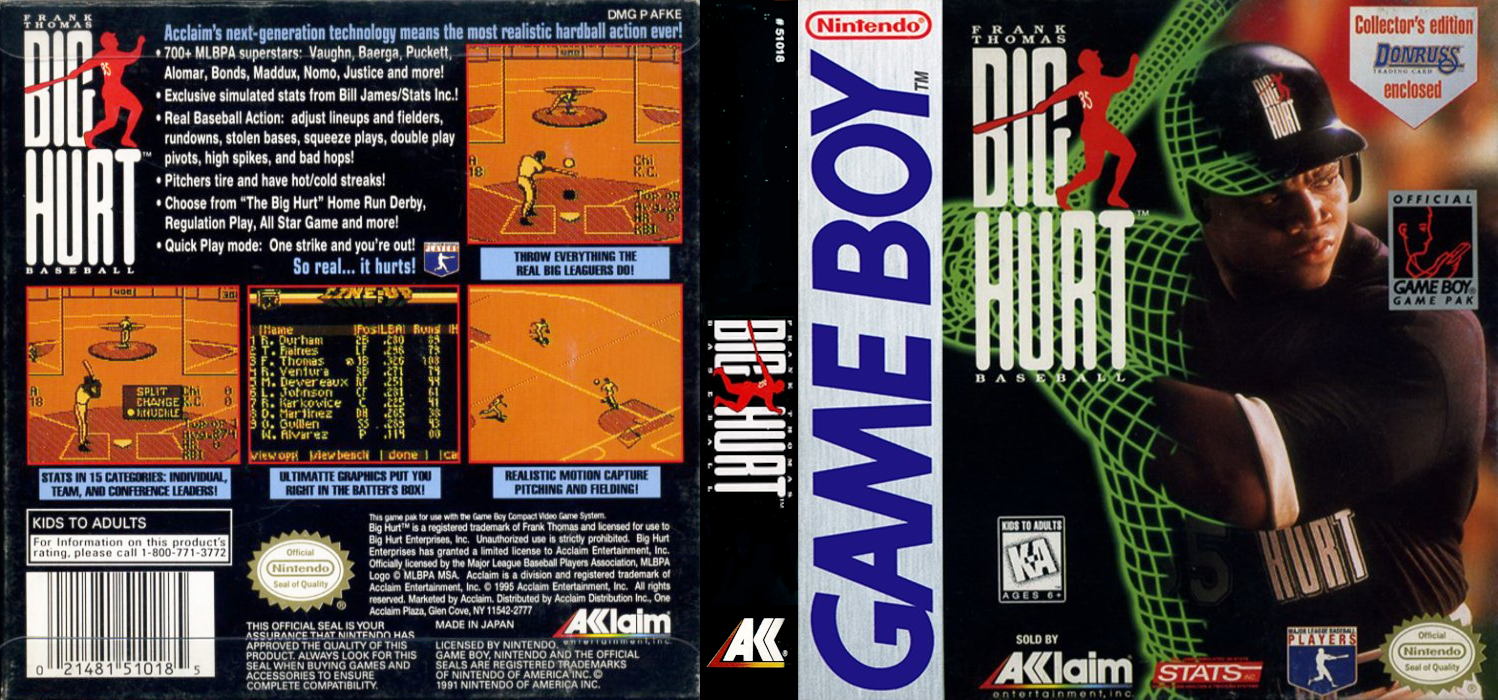 Frank Thomas Big Hurt Baseball — box-texture (US)