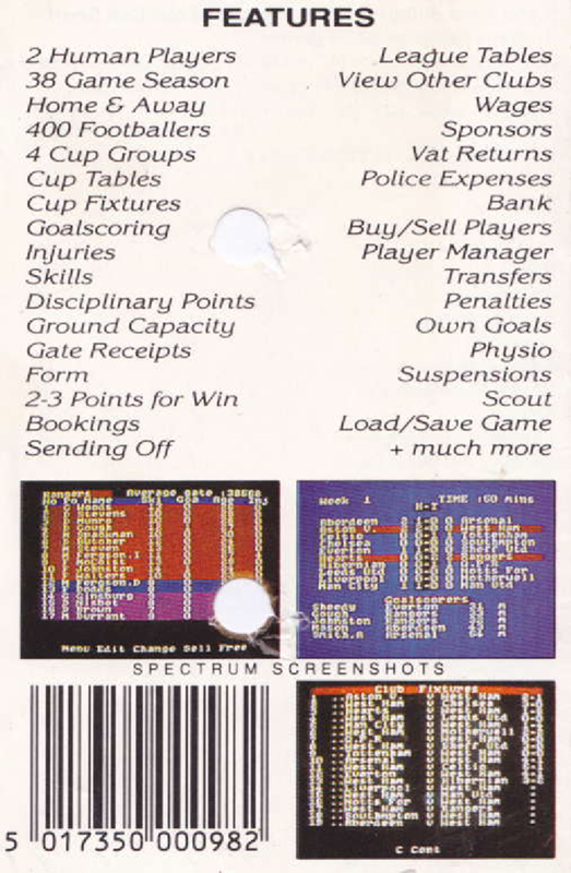 2 Player Soccer Squad — box-2D-back (EU)