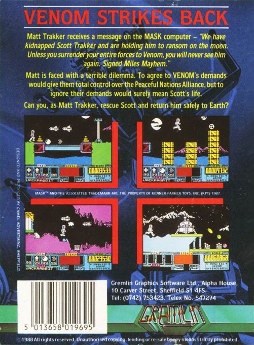 Mask III - Venom Strikes Back — box-2D-back (EU)