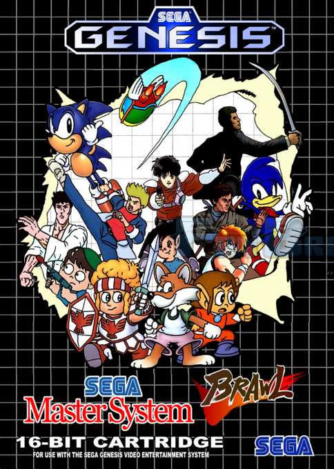 Sega Master System Brawl box art
