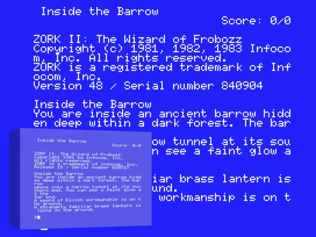 Zork 2 - The Wizard Of Frobozz — mixrbv2 (WOR)