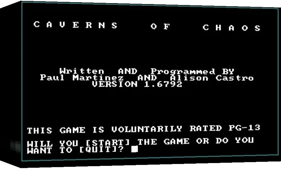 Caverns of Chaos — box-3D (WOR)