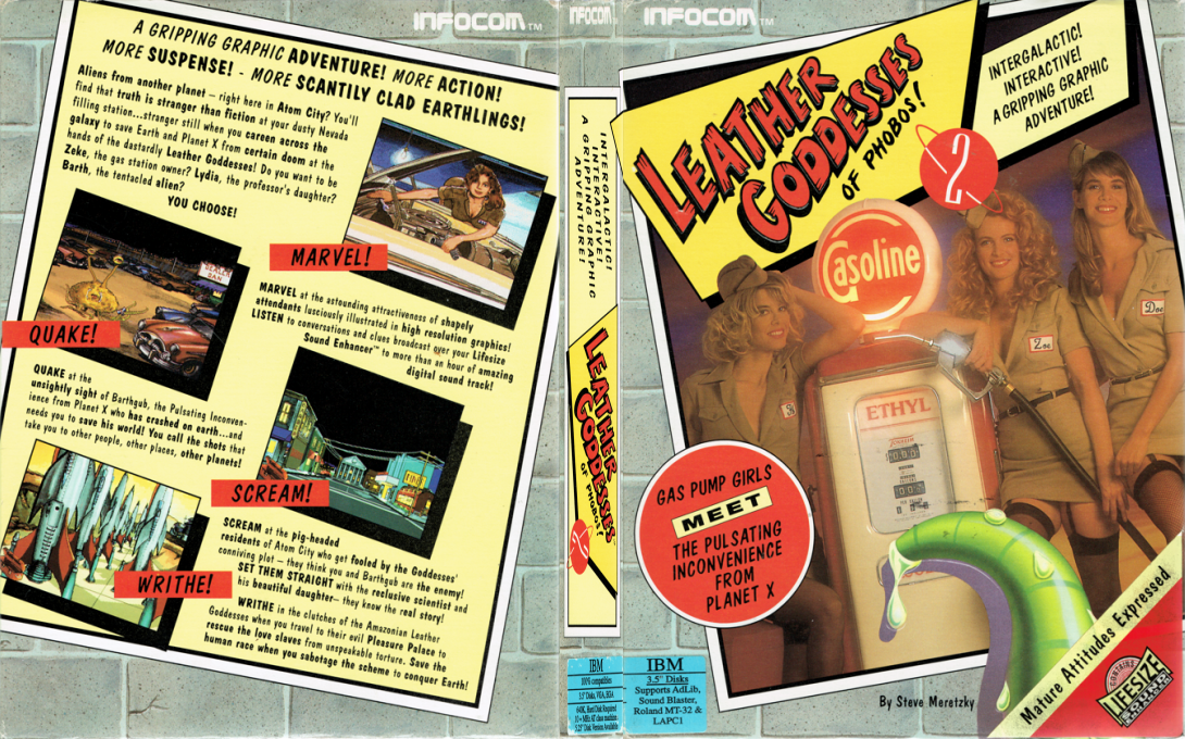 Leather Goddesses of Phobos! 2 - Gas Pump Girls Meet the Pulsating Inconvenience from Planet X — box-texture (US)