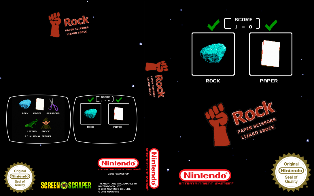Rock Paper Scissors Lizard Sbock — box-texture (SS)