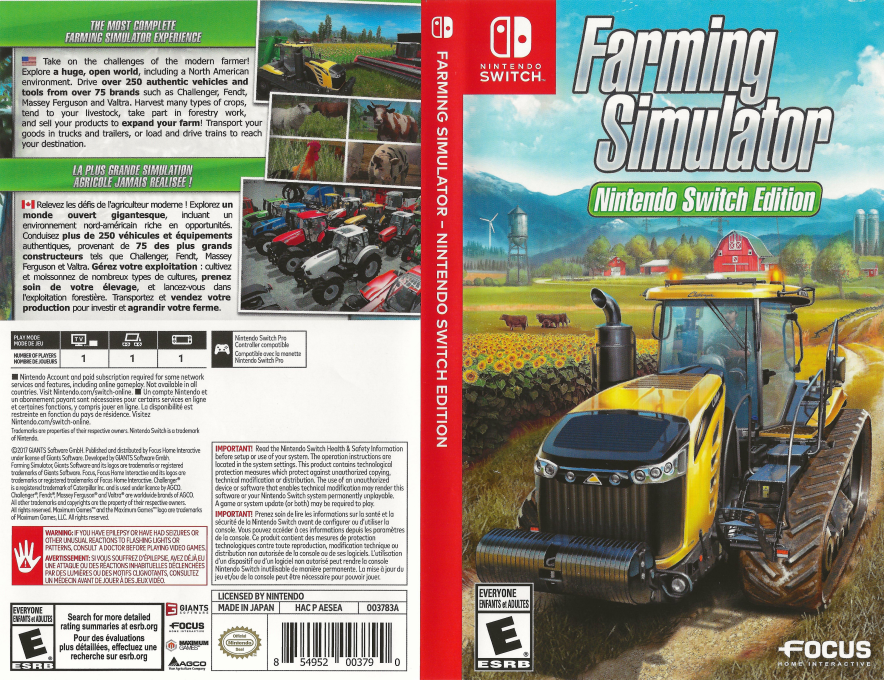 Farming Simulator Nintendo Switch Edition — box-texture (CA)