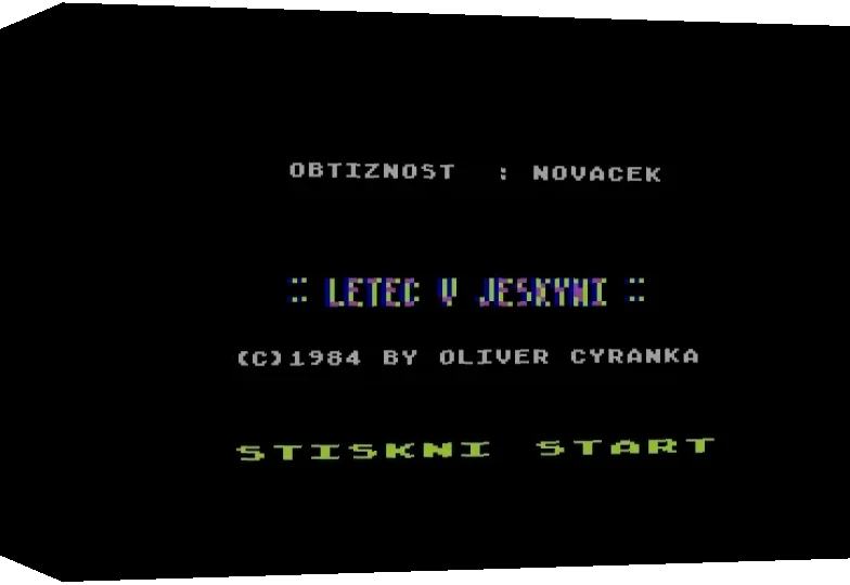 Letec v jeskyni — box-3D (WOR)
