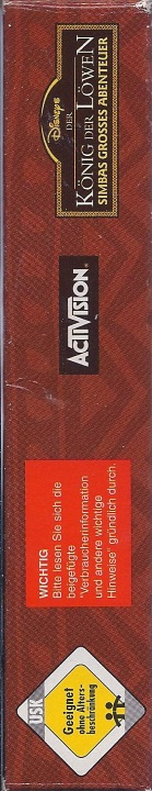 Lion King The - Simba's Mighty Adventure — box-2D-side (DE)