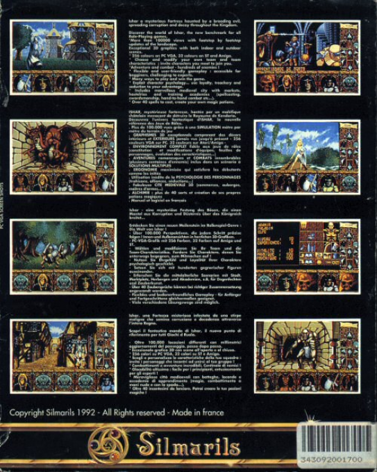 Ishar - Legend Of The Fortress — box-2D-back (EU)