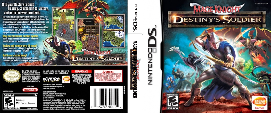 Mage Knight - Destiny's Soldier — box-texture (US)