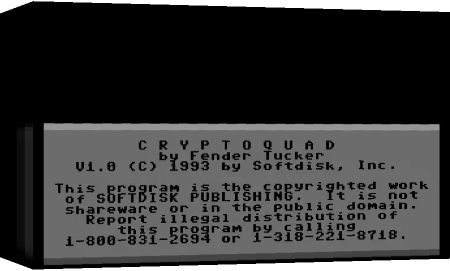Cryptoquad #104 — box-3D (WOR)