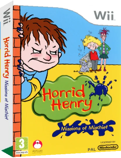 Horrid Henry - Missions of Mischief — box-3D (UK)