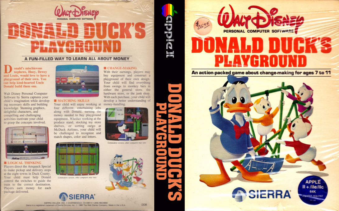 Donald Duck's Playground — box-texture (US)