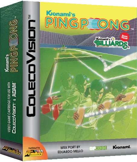 Konami's Ping Pong — box-3D (WOR)