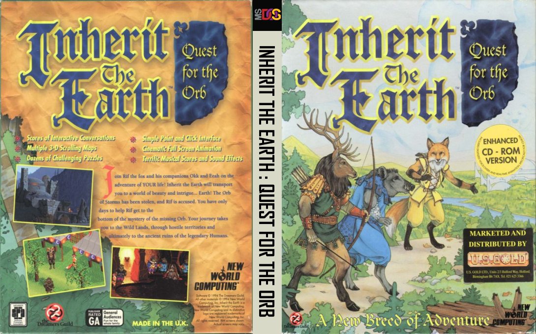 Inherit The Earth - Quest For The Orb — box-texture (EU)