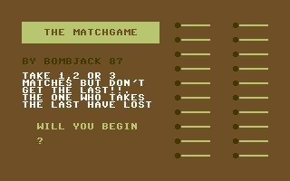 The Matchgame — sstitle (WOR)