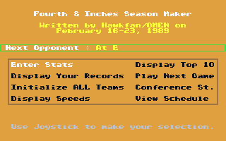 4th & Inches Season Maker — sstitle (WOR)
