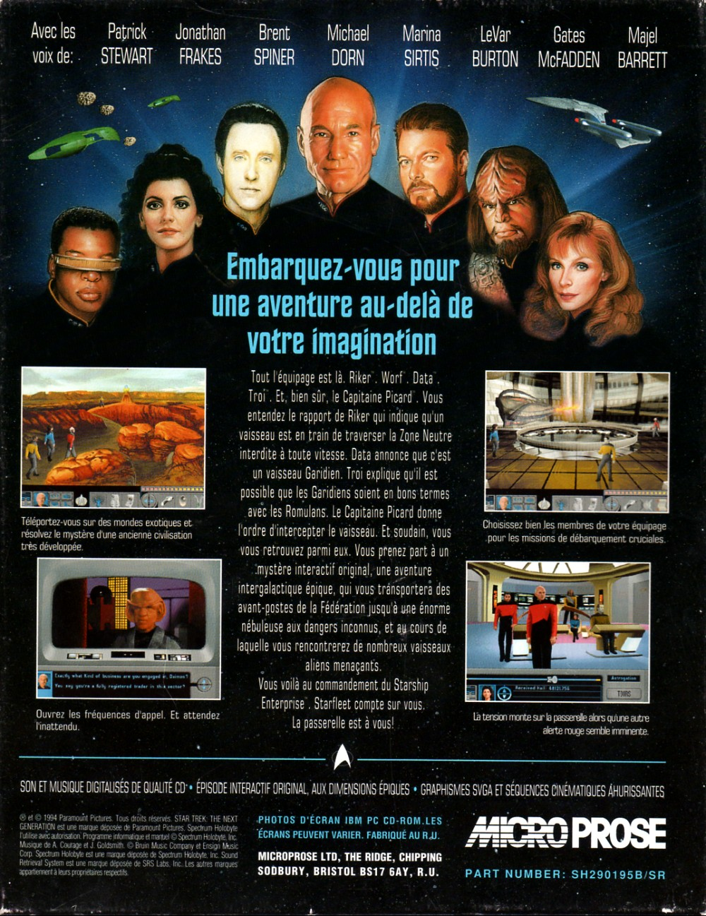 Star Trek The Next Generation - A Final Unity — box-2D-back (FR)