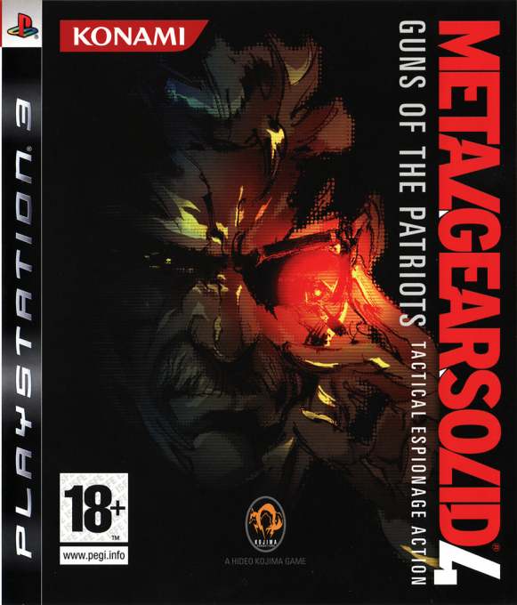 Metal Gear Solid 4 - Guns of the Patriots — box-2D (EU)