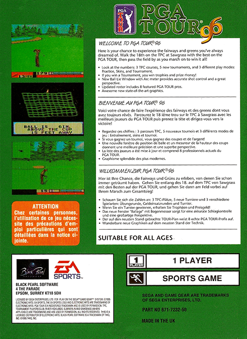Pga Tour 96 — box-2D-back (EU)