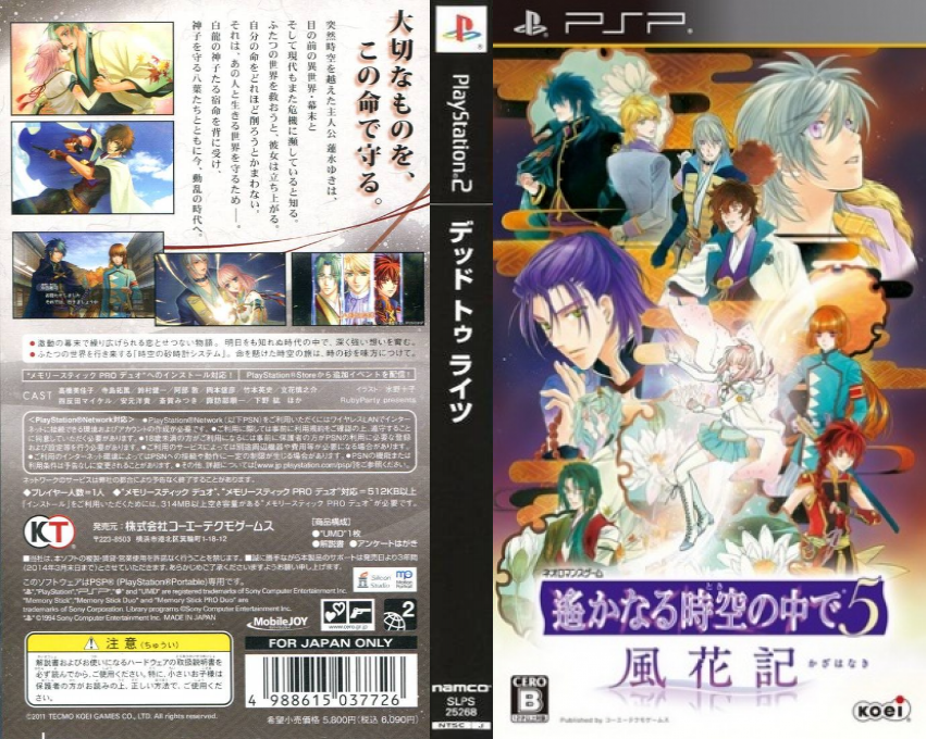 Harukanaru Toki no Naka de 5 - Kazahanaki — box-texture (JP)