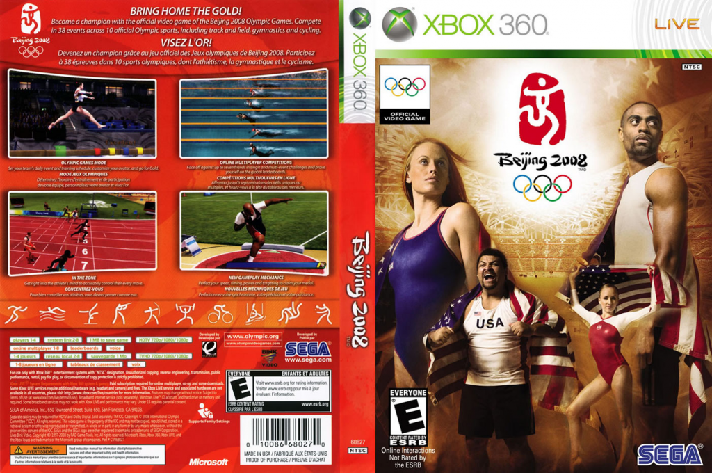Beijing 2008 - Le Jeu Vidéo Officiel Des Jeux Olympiques — box-texture (CA)