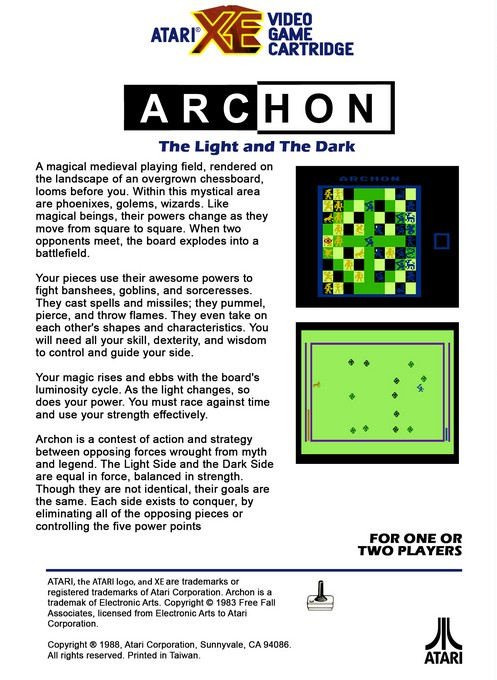 Archon — box-2D-back (US)