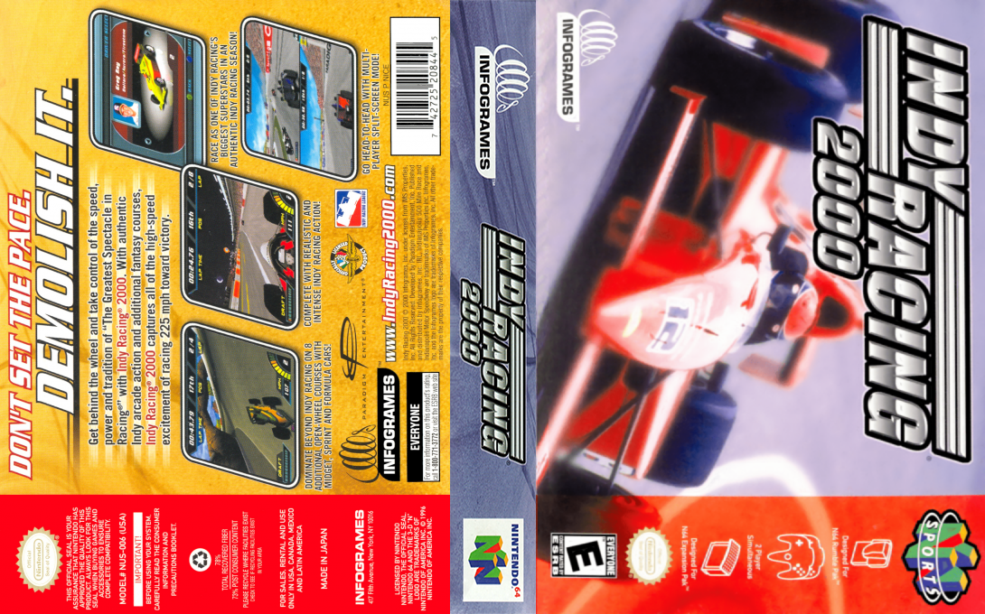 Indy Racing 2000 — box-texture (US)