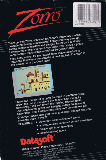 Zorro — box-2D-back (US)