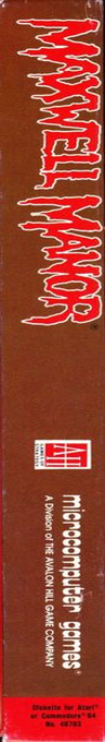 Maxwell Manor - Skull Of Doom — box-2D-side (WOR)