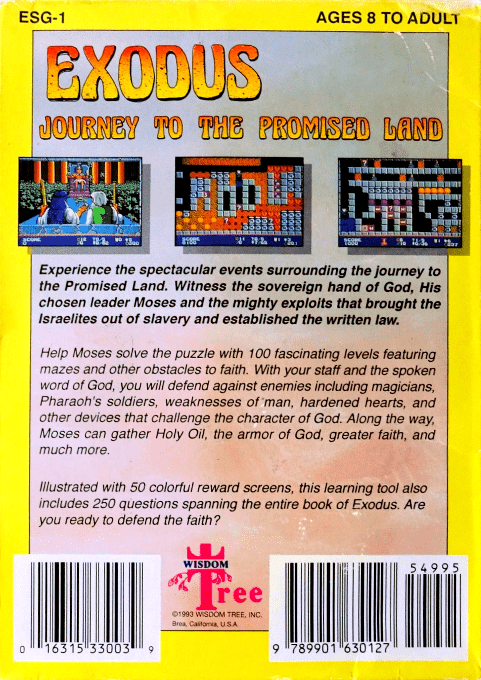 Exodus - Journey To The Promised Land — box-2D-back (US)