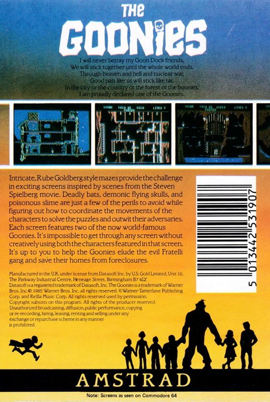 Goonies, The — box-2D-back (EU)