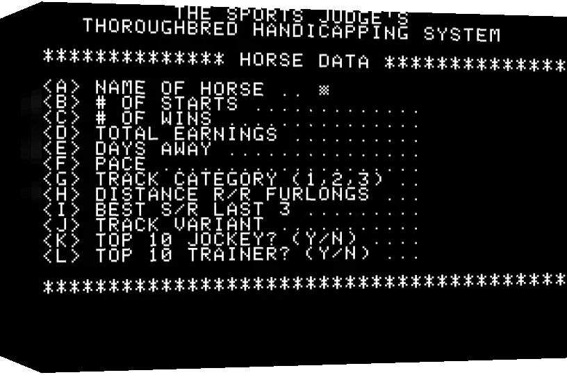 Sports Judge's Thoroughbred Handicapping Syste, The — box-3D (WOR)