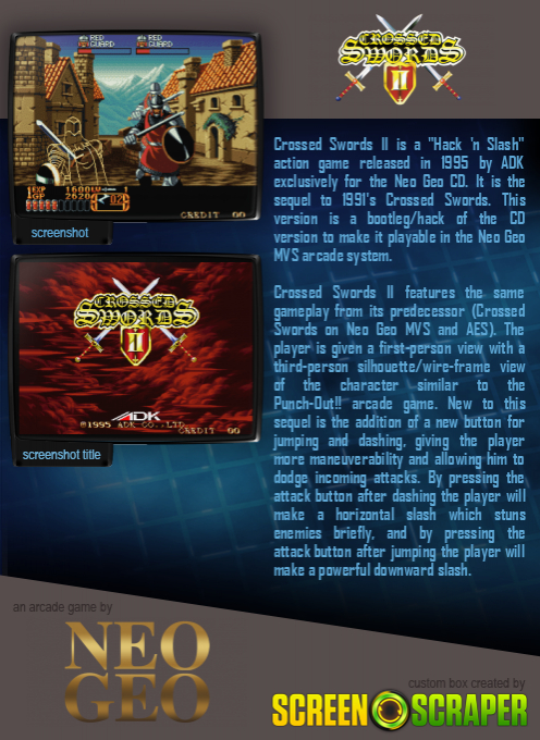 Crossed Swords II — box-2D-back (SS)