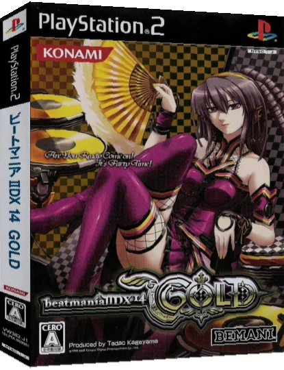 Beatmania II DX 14 - Gold — box-3D (JP)