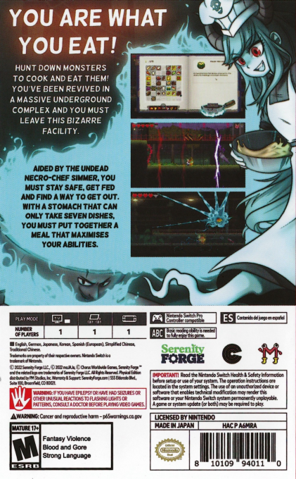 Dungeon Munchies — box-2D-back (US)