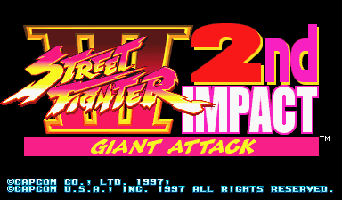 Street Fighter III : 2nd Impact - Giant Attack — sstitle (WOR)