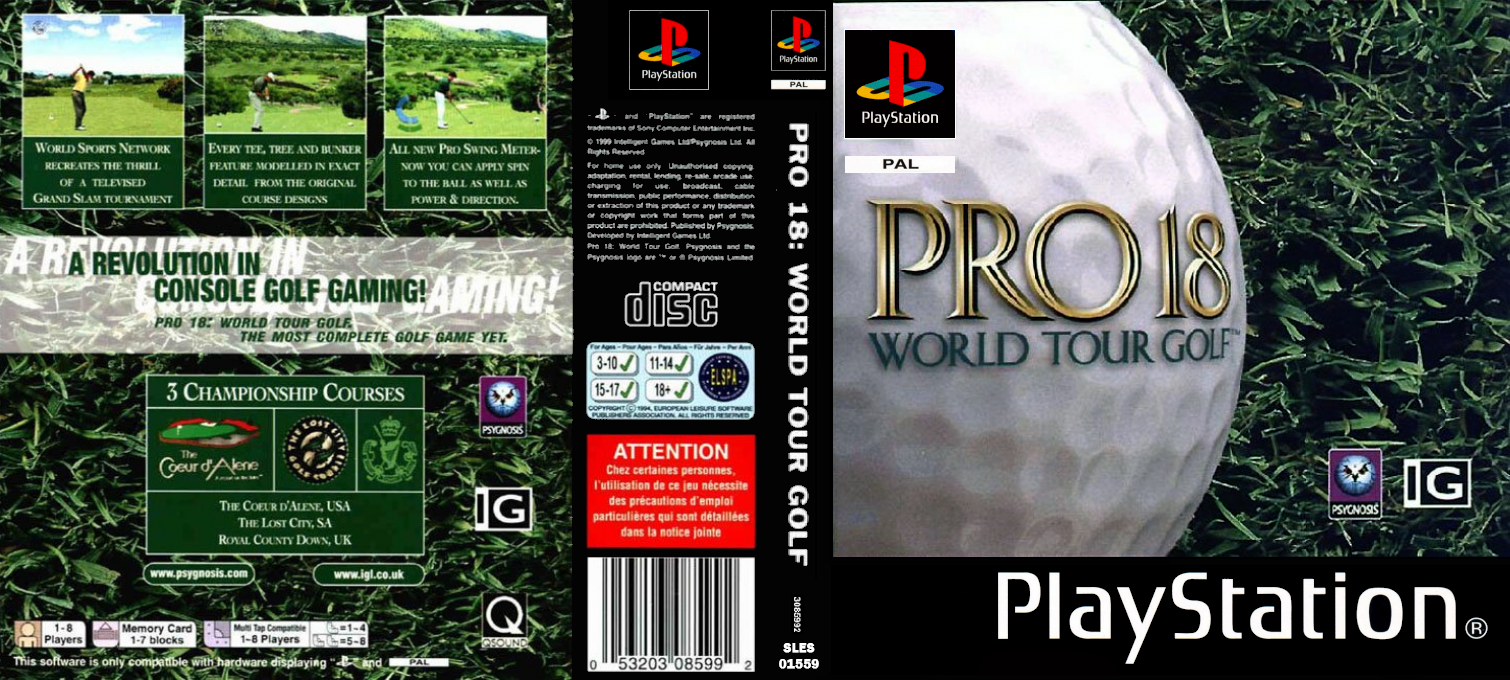 Pro 18 World Tour Golf — box-texture (EU)