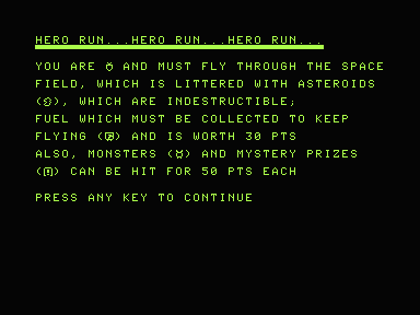 Hero Run — sstitle (WOR)
