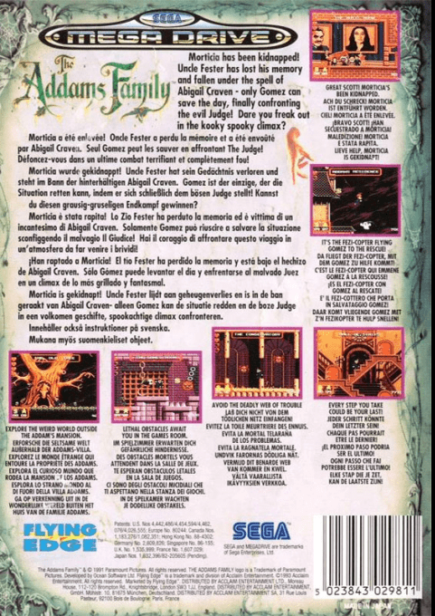 Addams Family, The — box-2D-back (EU)