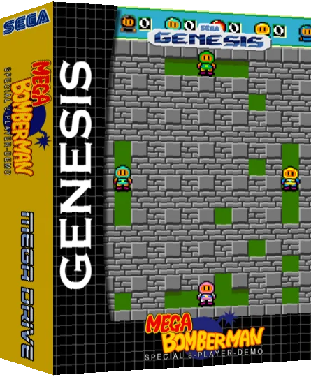 Mega Bomberman - Special 8-Player-Demo — box-3D (SS)