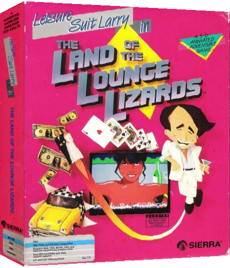 Leisure Suit Larry in the Land of the Lounge Lizards — box-3D (US)
