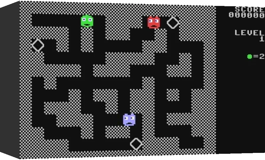 Diamond Maze 64 — box-3D (WOR)