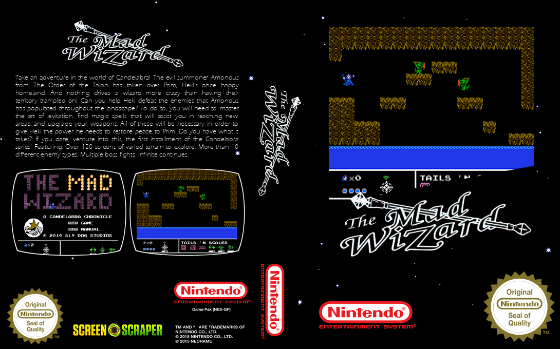 Mad Wizard, The - A Candelabra Chronicle — box-texture (SS)