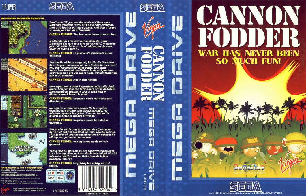 Cannon Fodder — box-texture (EU)